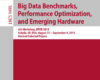 Big Data Benchmarks Performance Optimization and