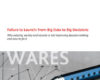 Failure to Launch From Big Data to Big Decisions