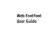 Web FontFont User Guide