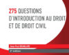 275 questions dintroduction au droit et de droit