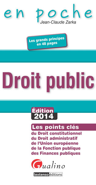 Droit public : Édition 2014 1 Droit public : Édition 2014
