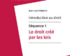 introduction au droit sequence 1 le droit cree