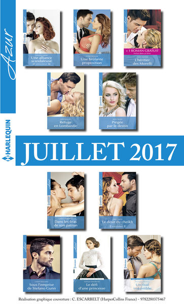 10 romans Azur + 1 gratuit (nº3845 à 3854   Juille...