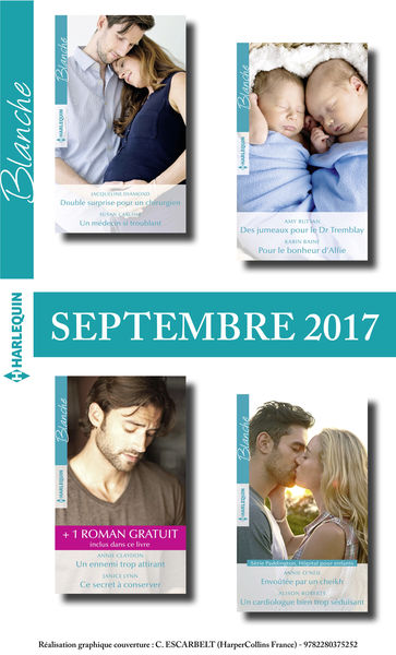 8 romans Blanche + 1 gratuit (nº1330 à 1333   Sept...