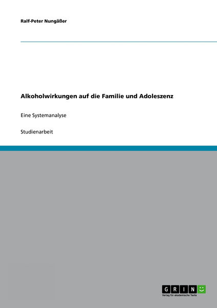 Alkoholwirkungen auf die Familie und Adoleszenz