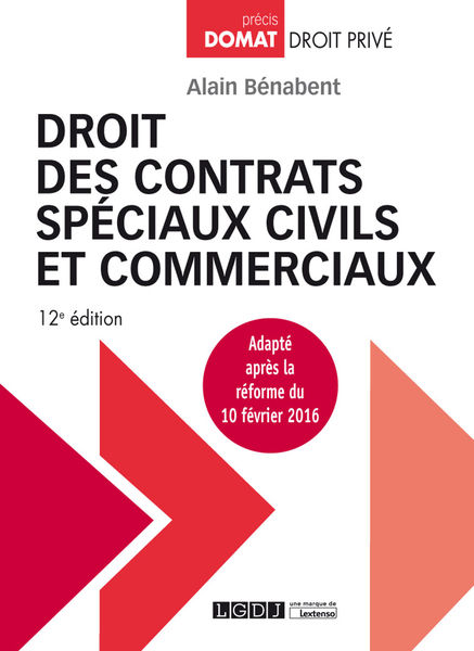 Droit des contrats spéciaux civils et commerciaux 1 Droit des contrats spéciaux civils et commerciaux