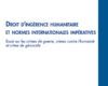 droit dingerence humanitaire et normes internatio