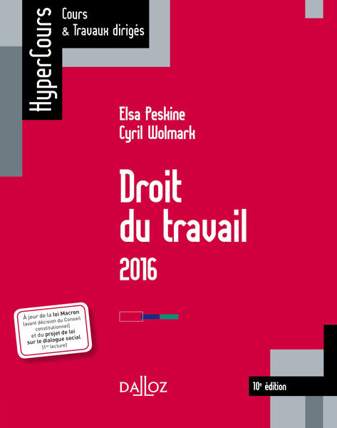 Droit du travail 2016