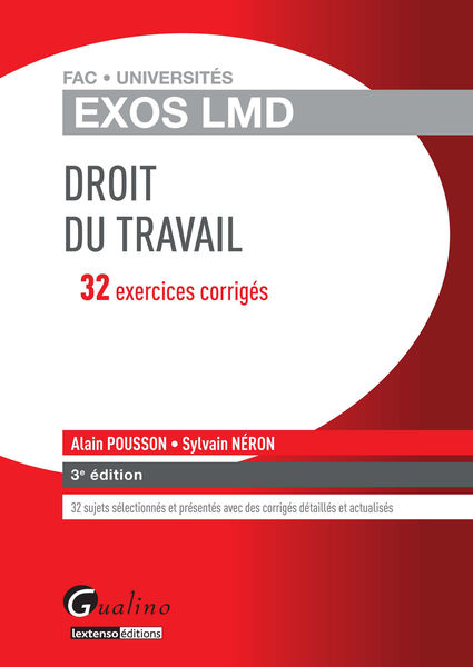 Droit du travail — 32 Exercices corrigés