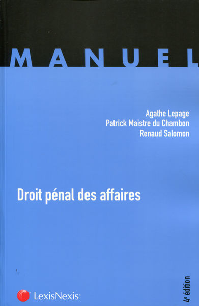 Droit pénal des affaires   4e Edition