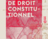 etudes de droit constitutionnel
