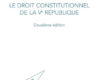 le droit constitutionnel de la ve republique