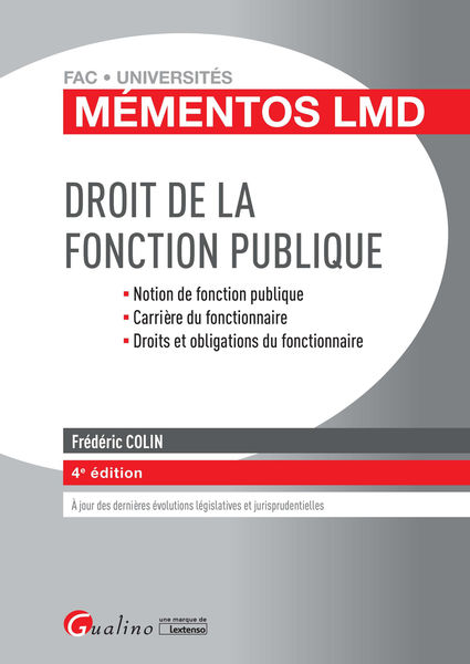 Mémentos LMD   Droit de la fonction publique