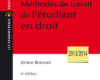 methodes de travail de letudiant en droit