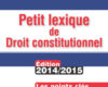 petit lexique de droit constitutionnel 2014 2015