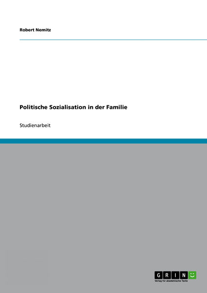 Politische Sozialisation in der Familie
