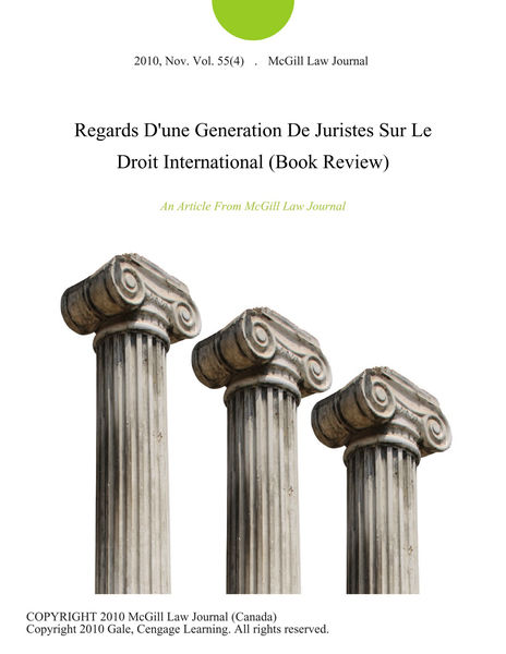 Regards Dune Generation De Juristes Sur Le Droit ...