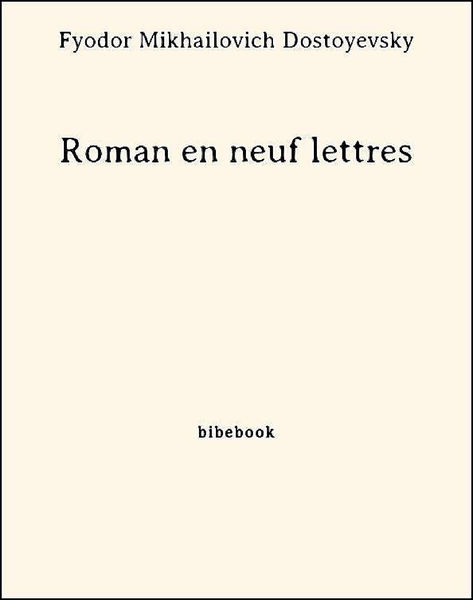 Roman en neuf lettres