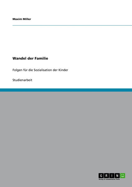 Wandel der Familie