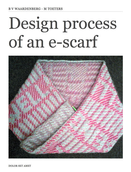 Design process of an e scarf