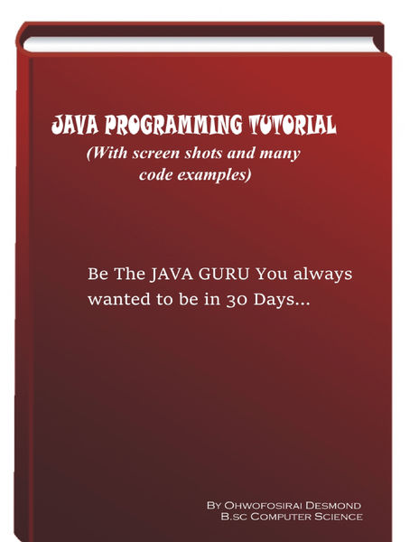 Java Programming Tutorial With Screen Shots & Many...