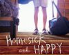 homesick and happy
