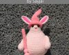 the pink rabbit monster witch amigurumi crochet pa