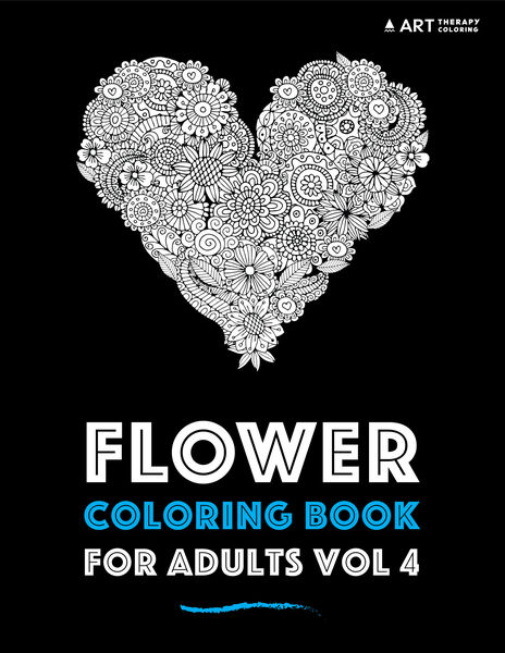 Flower Coloring Book for Adults Vol 4