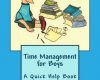 time management for boys a quick help book