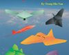 interlocking and 3d paper airplanes