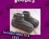 knitted adult booties