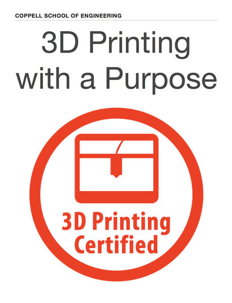 3D Printing with a Purpose