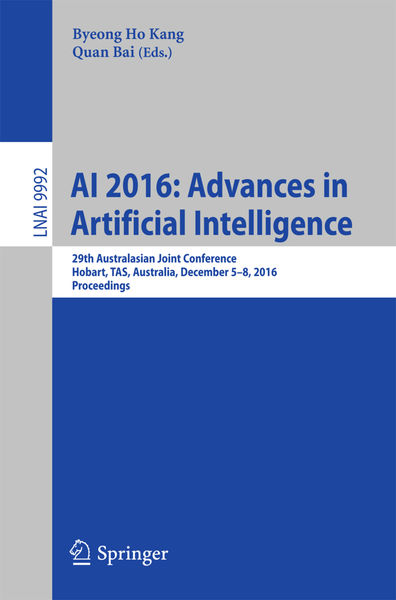 AI 2016: Advances in Artificial Intelligence