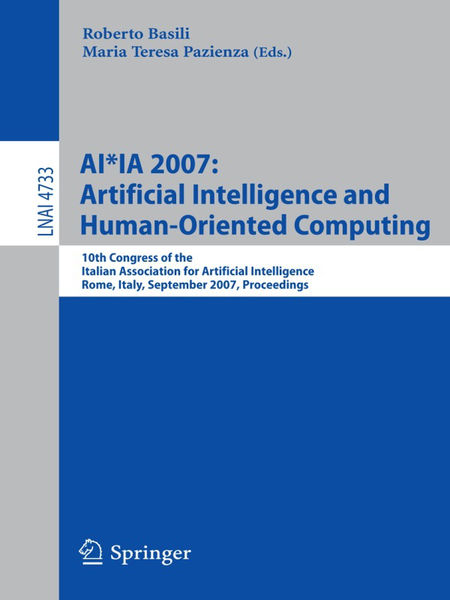 AI*IA 2007: Artificial Intelligence and Human-Orie... 1 AI*IA 2007: Artificial Intelligence and Human Orie...