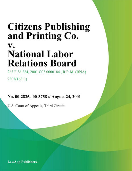 Citizens Publishing and Printing Co. v. National L...