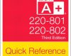 comptia a quick reference 220 801 and 220 802