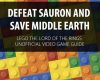 defeat sauron and save middle earth lego the lor