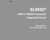 elm327 obd to rs232 interpreter integrated circuit
