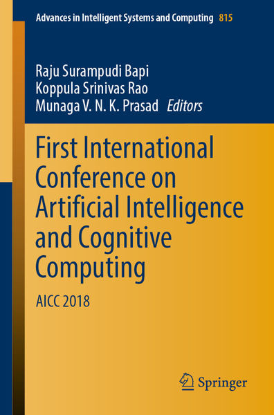 First International Conference on Artificial Intel... 1 First International Conference on Artificial Intel...