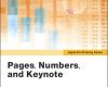 pages numbers and keynote