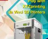 play with xyzprinting da vinci 3d printers