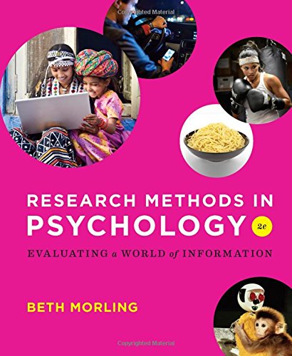 research methods in psychology evaluating a world of information second edition