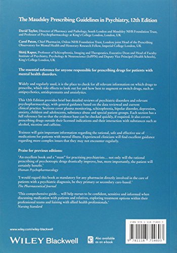 The Maudsley Prescribing Guidelines in Psychiatry