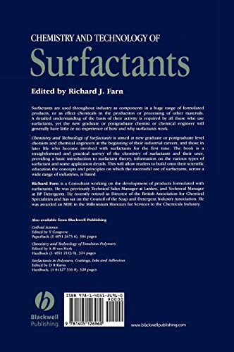 Chemistry and Technology of Surfactants