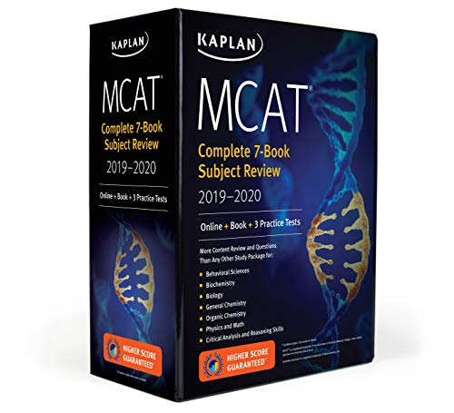 MCAT Complete 7-Book Subject Review 2019-2020: Online + Book + 3 Practice Tests (Kaplan Test Prep)