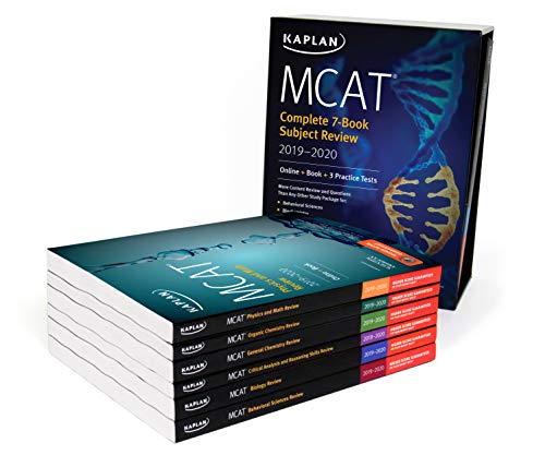 MCAT Complete 7 Book Subject Review 2019 2020: Online + Book + 3 Practice Tests (Kaplan Test Prep)