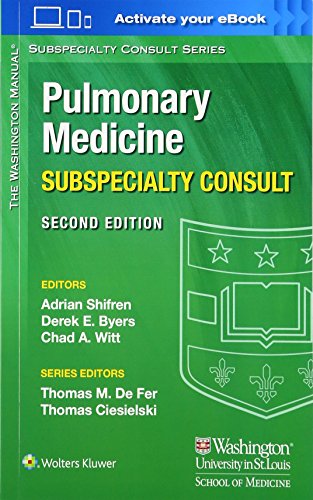 The Washington Manual Pulmonary Medicine Subspecialty Consult (The Washington Manual Subspecialty Consult Series)