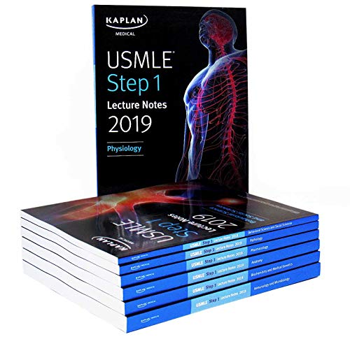 USMLE Step 1 Lecture Notes 2019:  7 Book Set (Kaplan Test Prep)