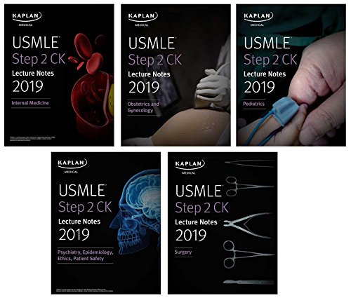 USMLE Step 2 CK Lecture Notes 2019: 5 book set (Kaplan Test Prep)