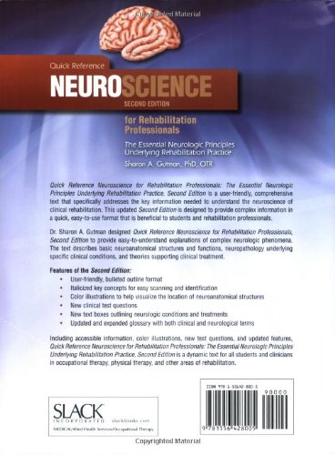 Quick Reference Neuroscience for Rehabilitation Professionals: The Essential Neurological Principles Underlying Rehabilitation Professionals, Second Edition